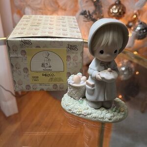 Precious Moments November Figurine in Cream and White